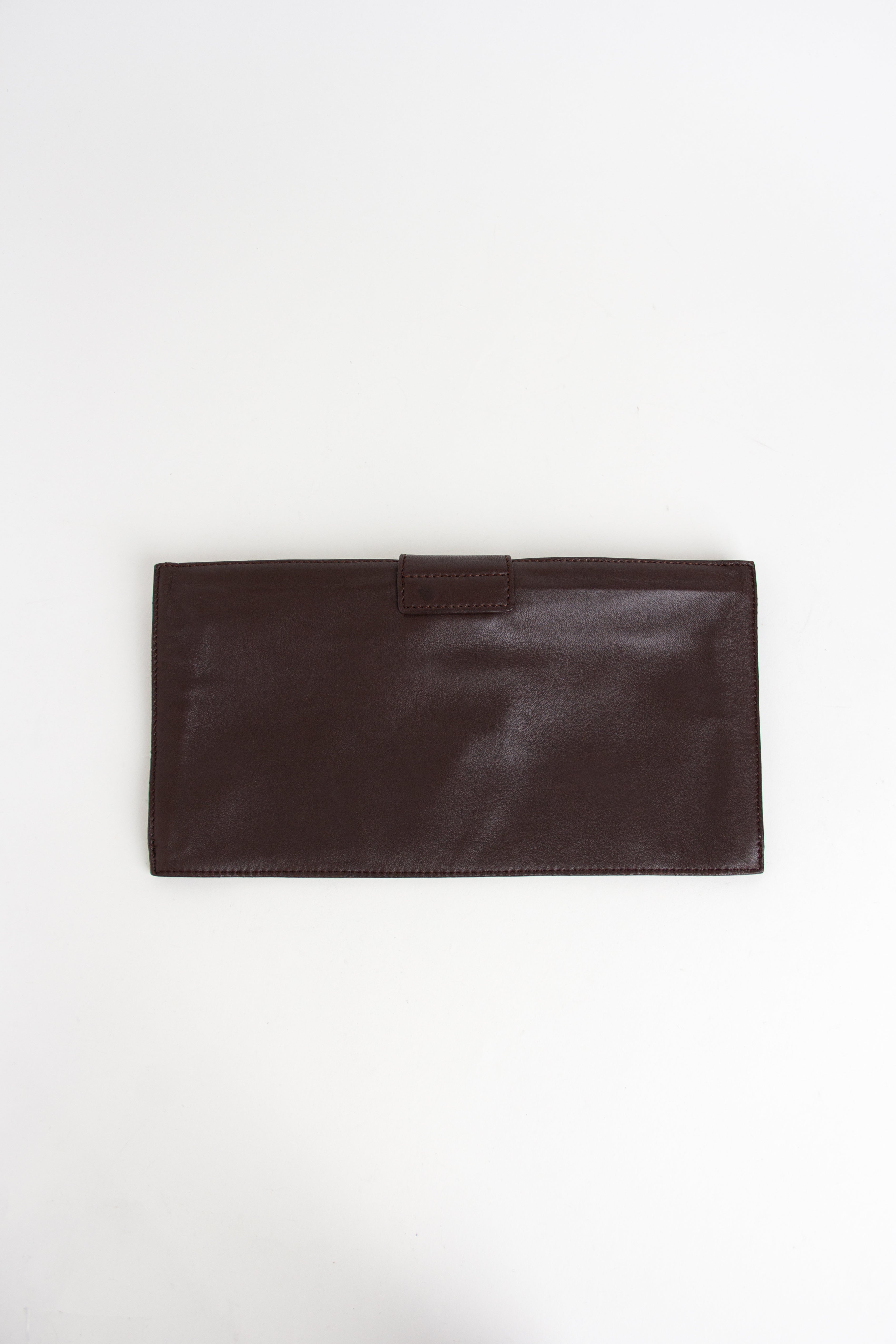 Loewe Brown Leather Clutch