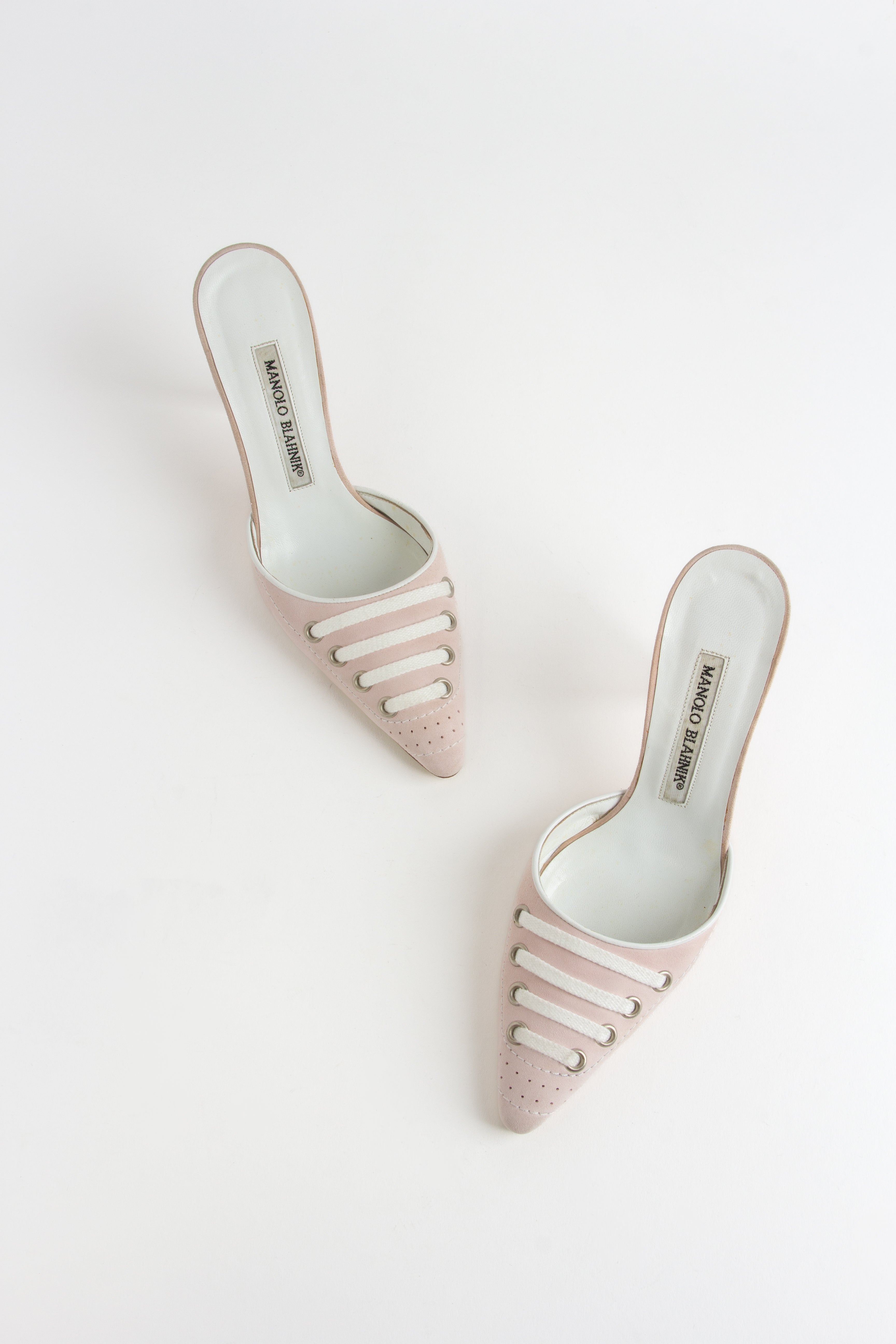 Manolo Blahnik Light Pink Sneaker Mules (IT 35.5)