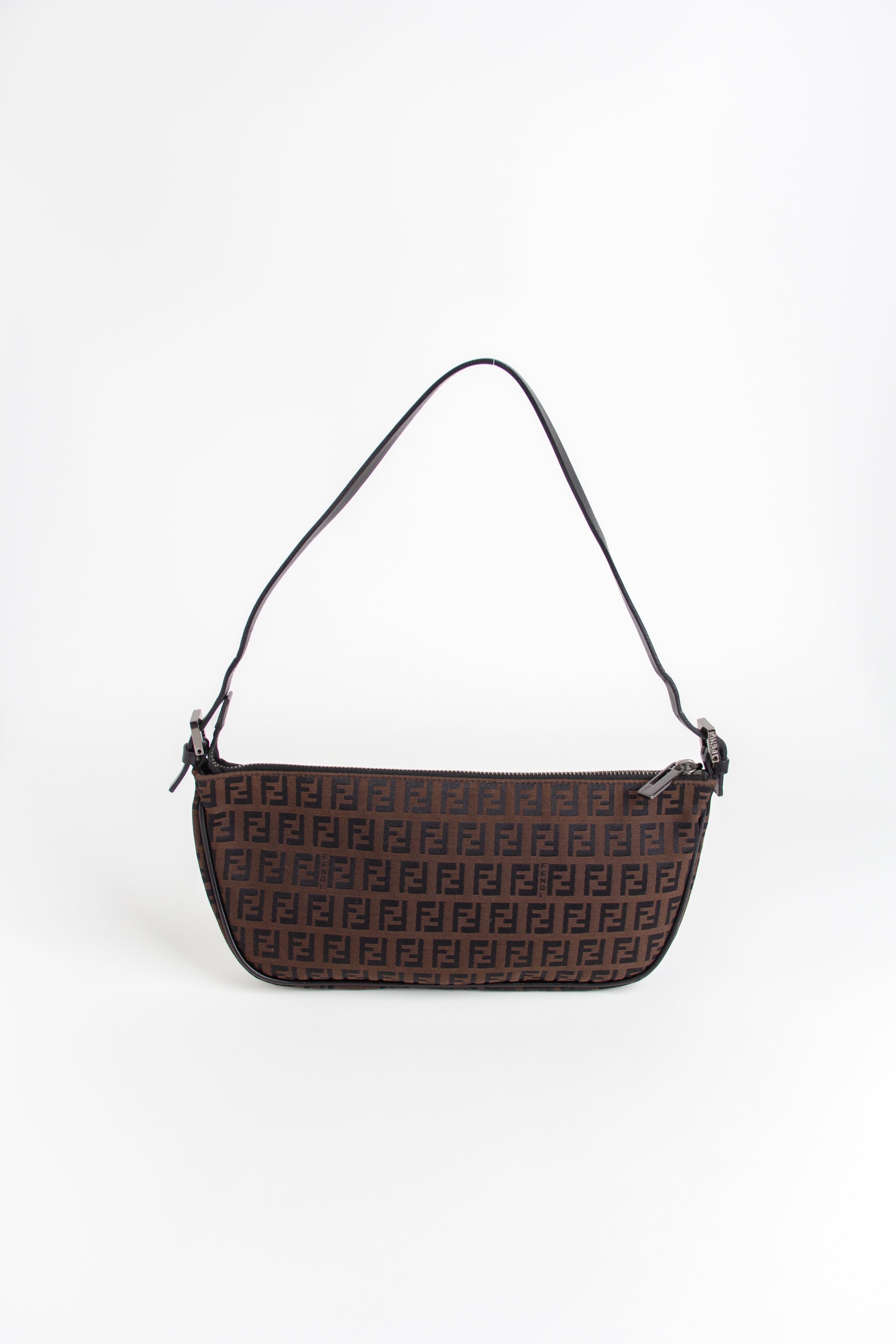 Fendi Dark Brown Zucchino Pochette