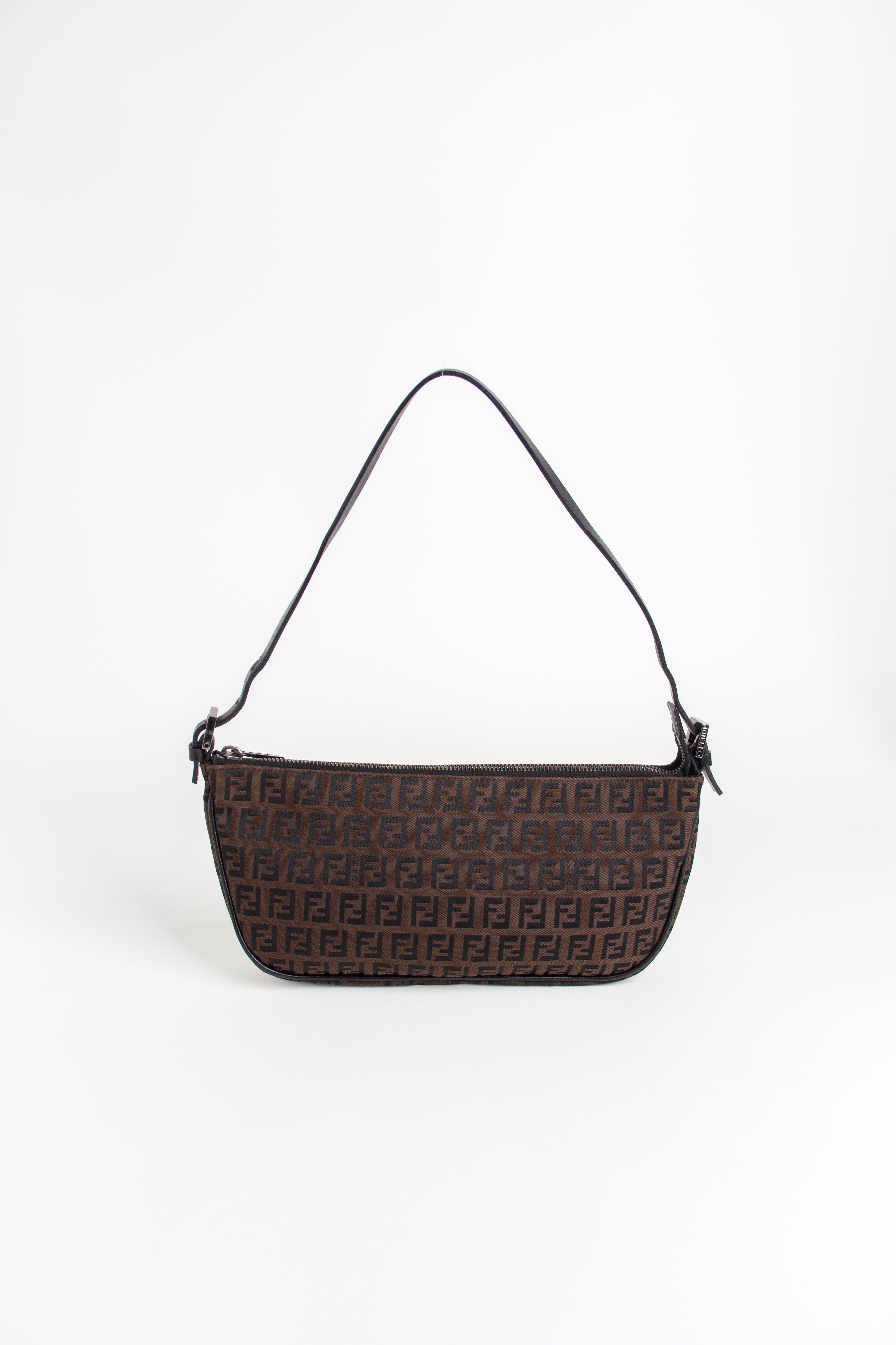 Fendi Dark Brown Zucchino Pochette