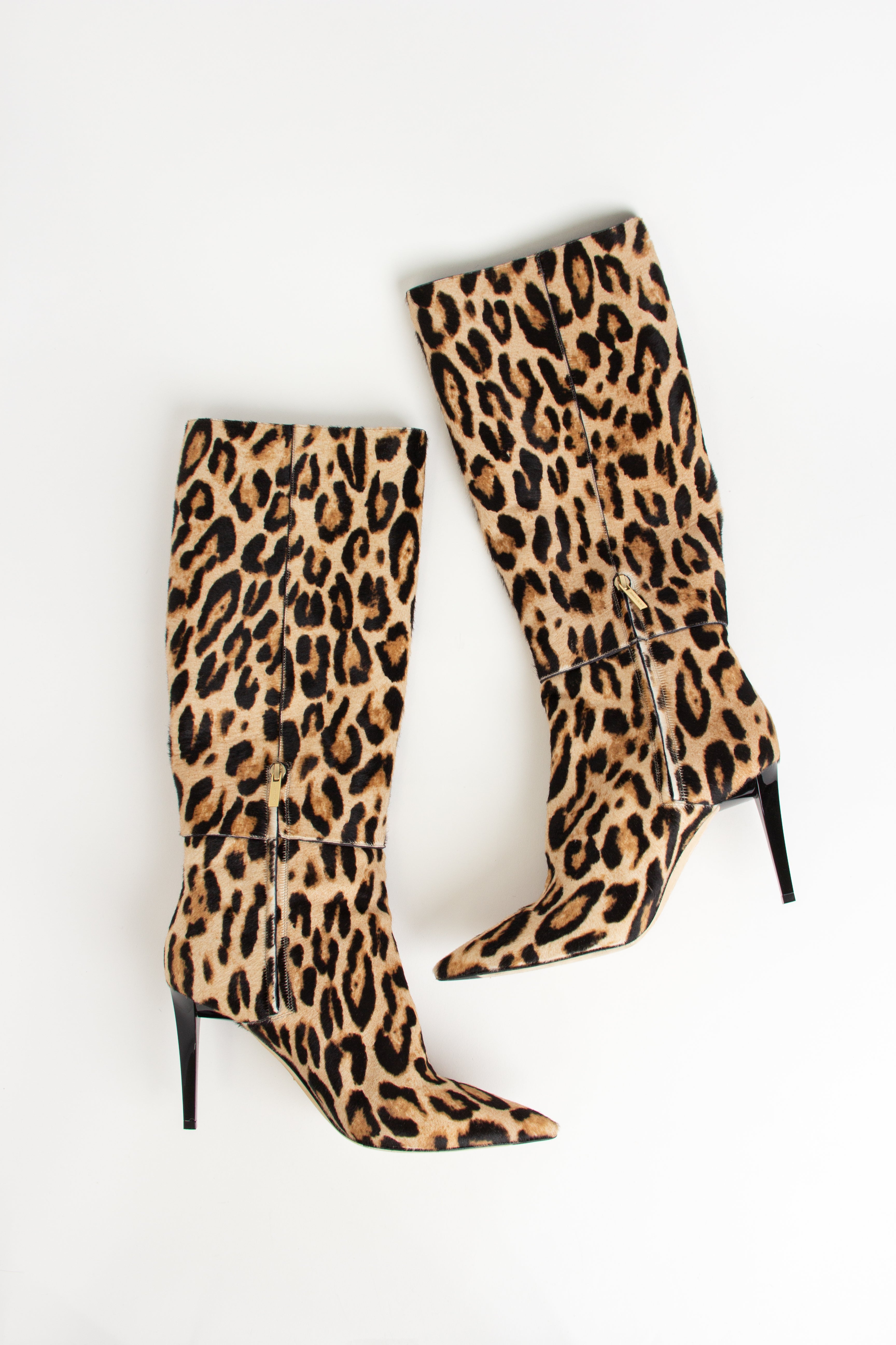 Jimmy Choo Leopard Pony Hair Boots (IT 41)