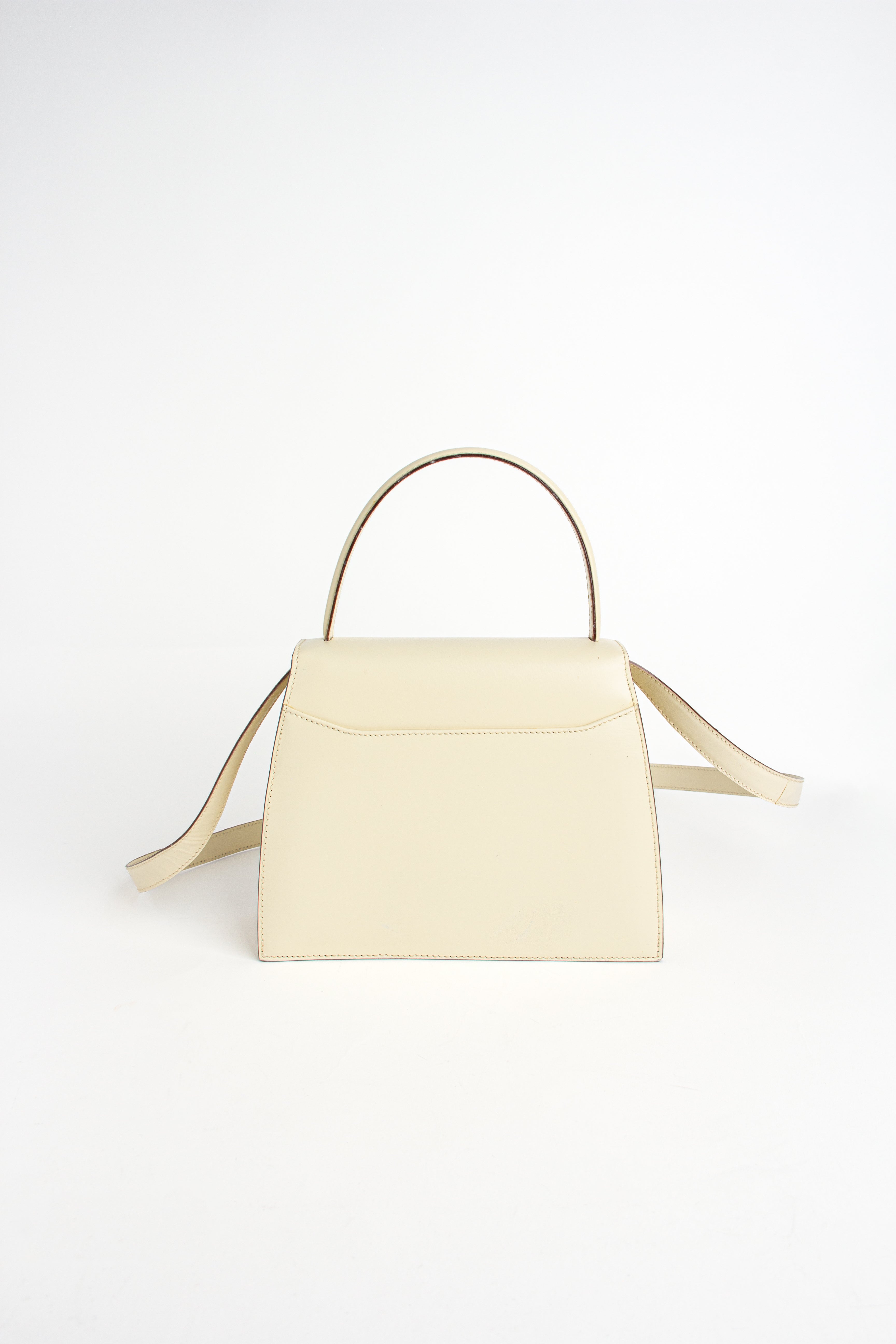 Celine Vintage Cream + Gold Bag