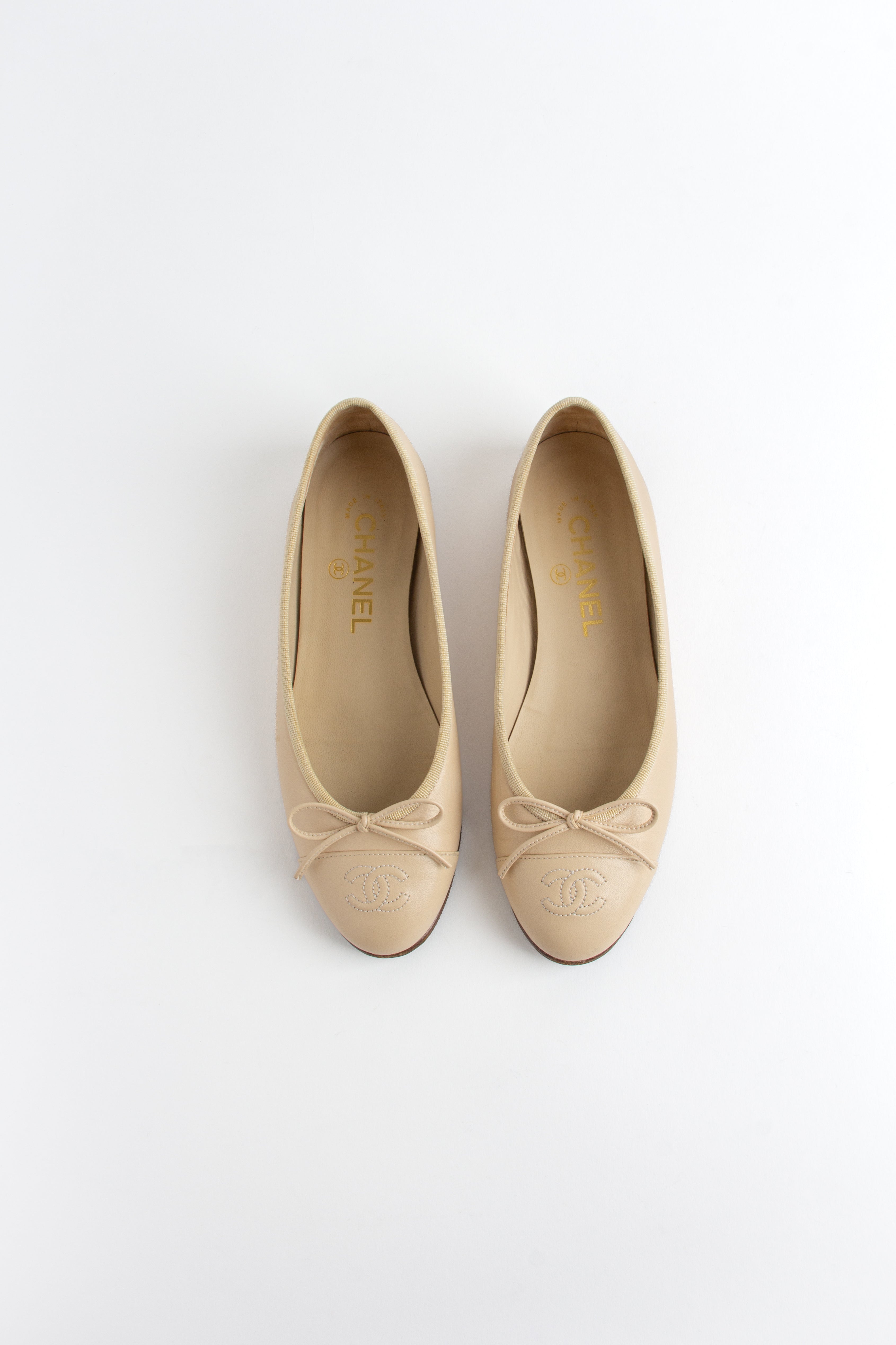 Chanel Light Beige Ballerina Flats (IT 36.5)