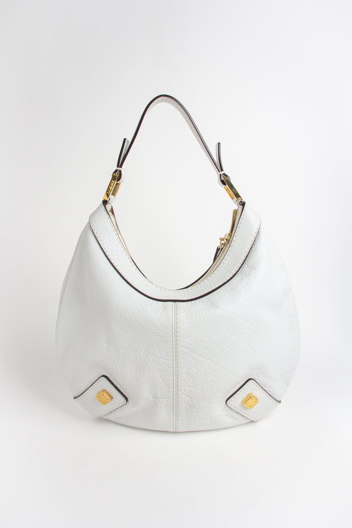 Loewe White Hobo Shoulder Bag