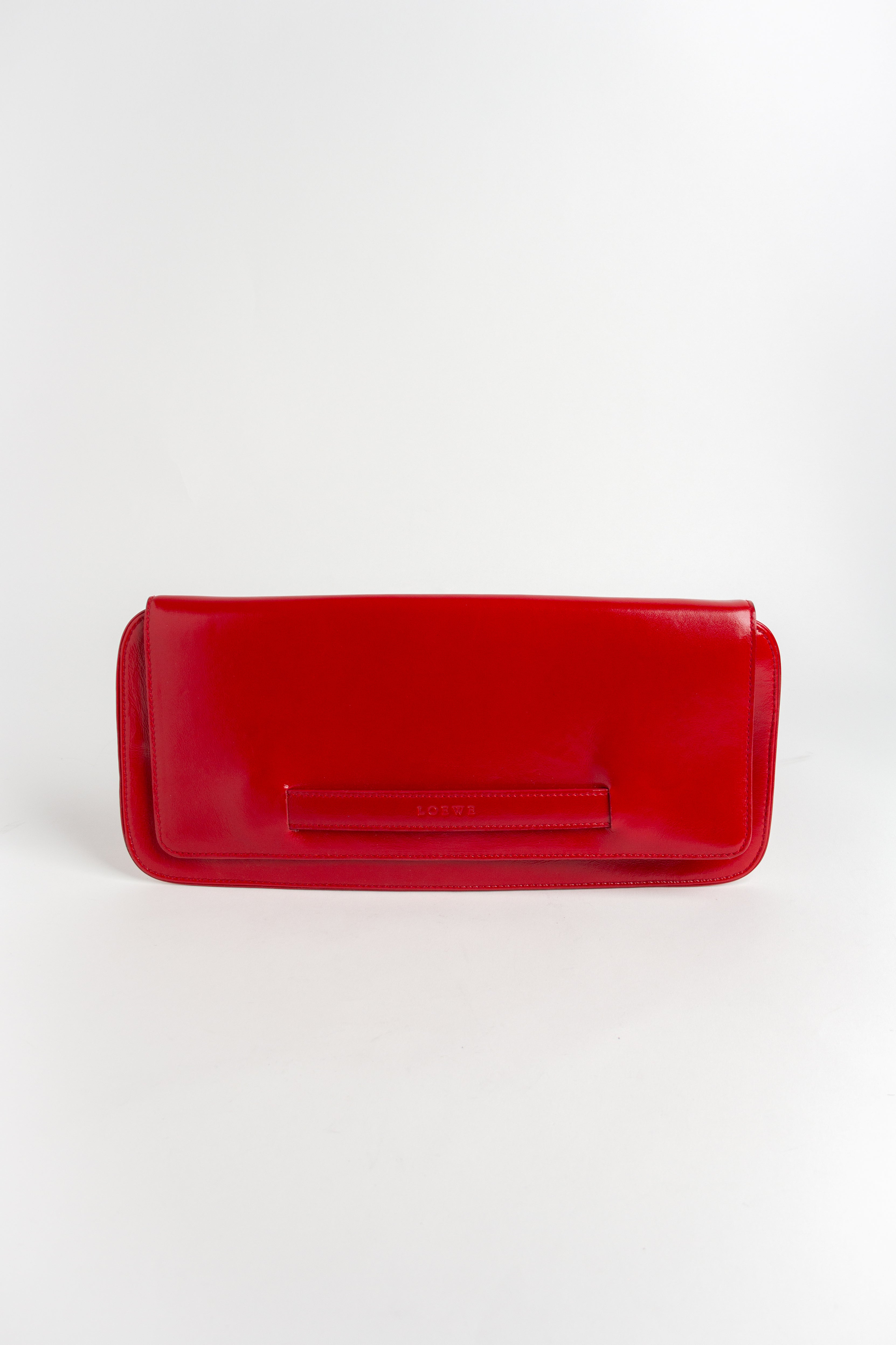 Loewe Red Patent Leather Clutch