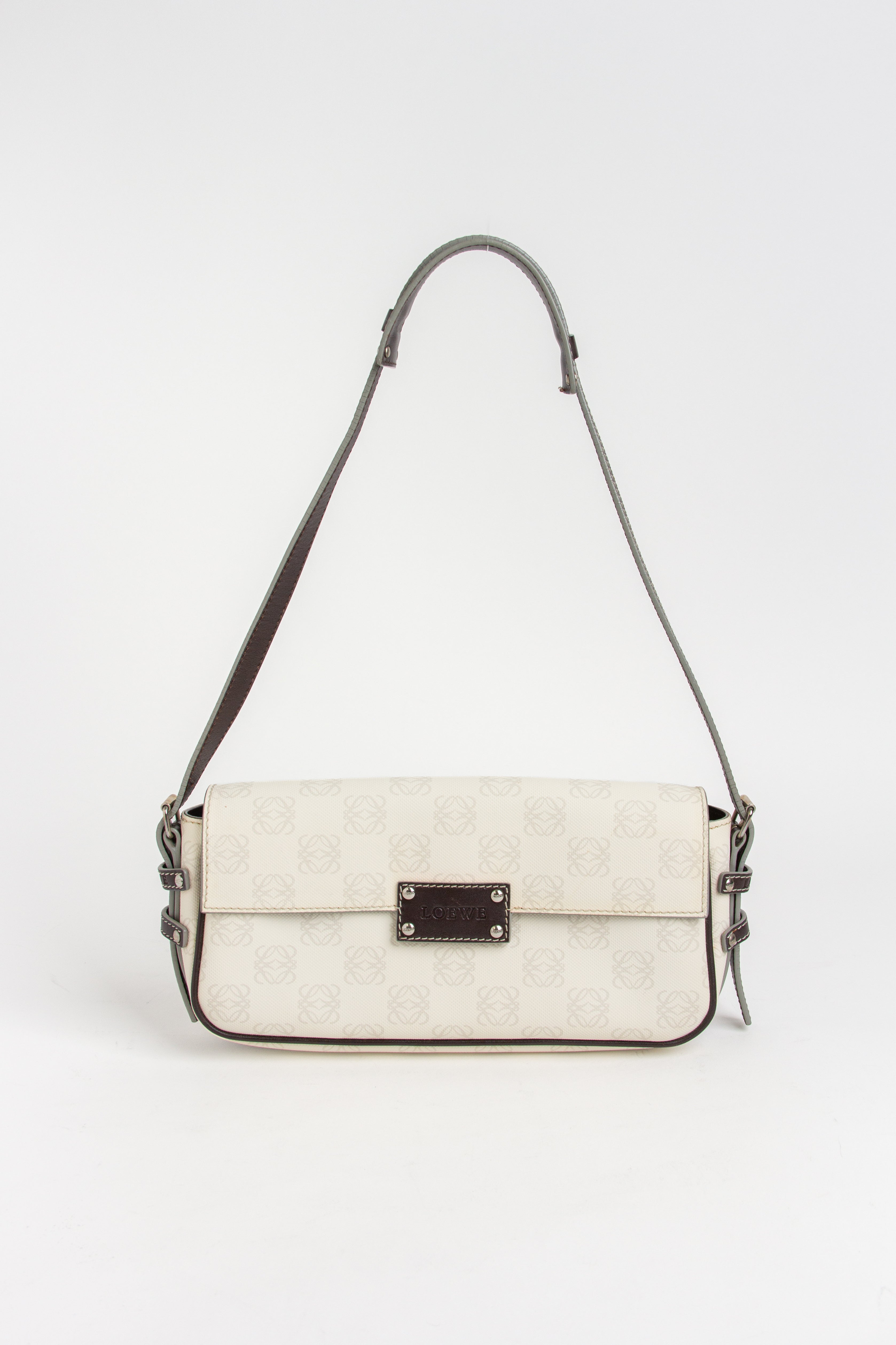 Loewe Ivory Anagram Shoulder Bag