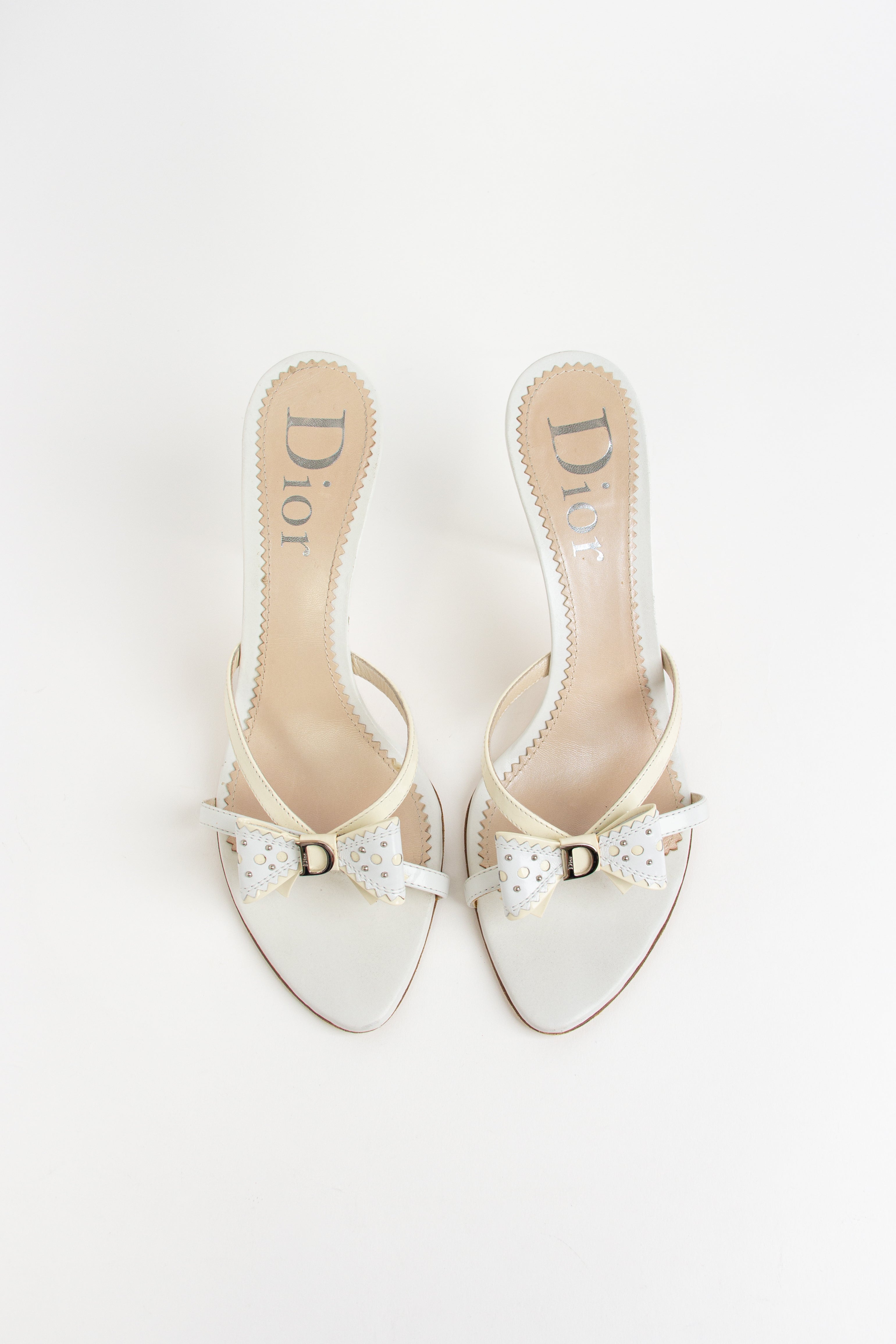 Dior Cream + White Bow Heels (IT 41)