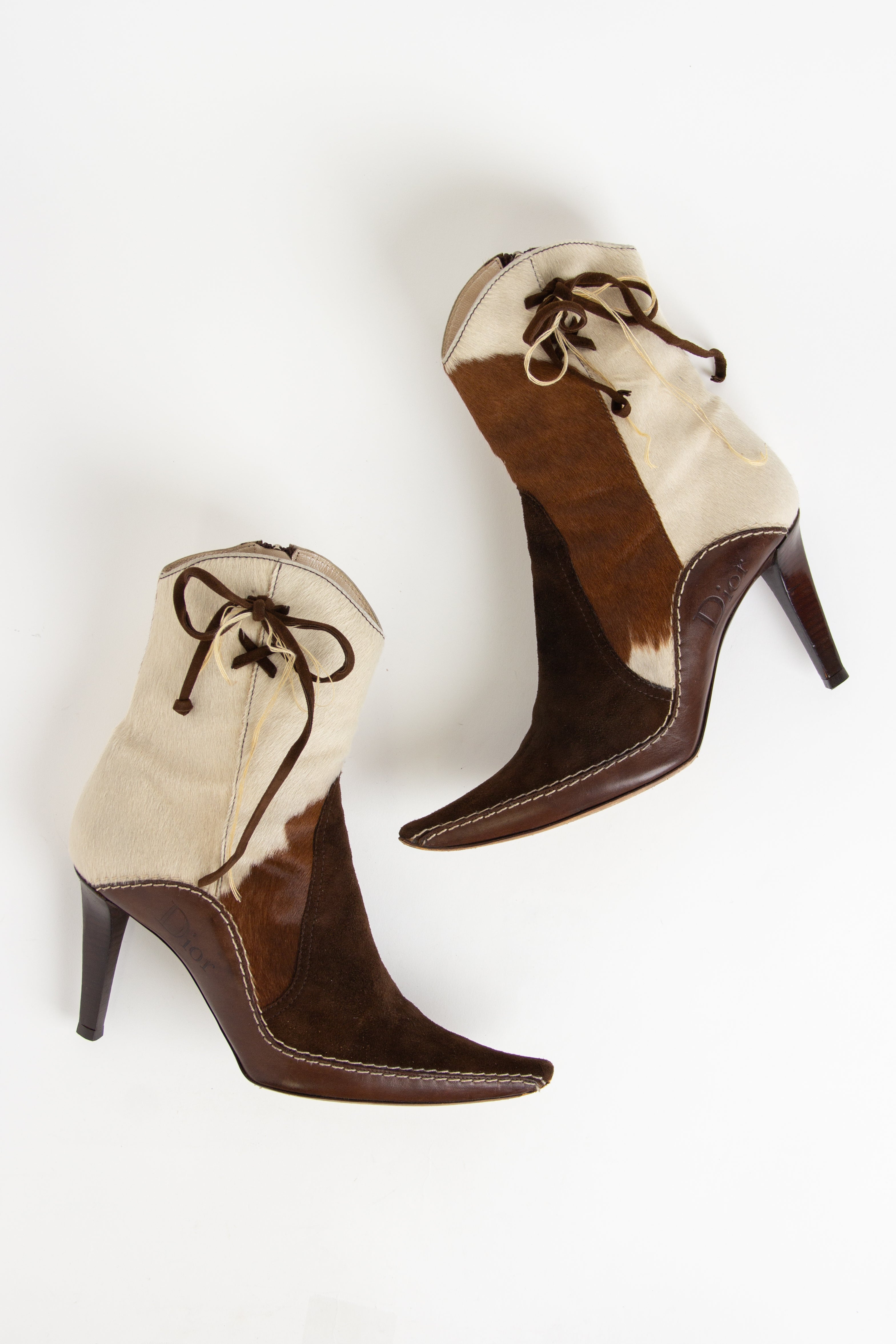 Rare Dior Cowboy Pony Hair Boots (IT 40.5)
