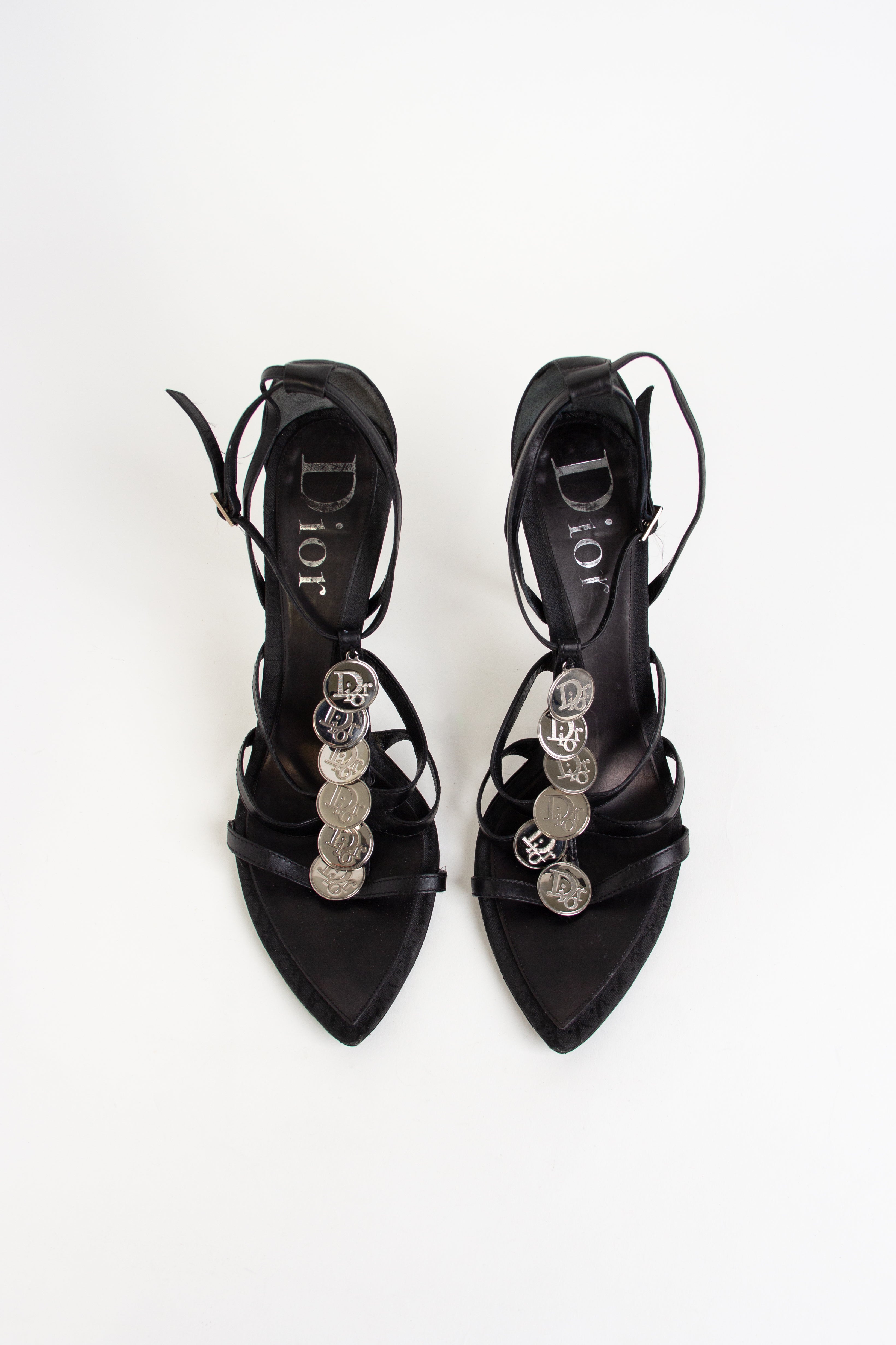 Rare Dior Black Coin Heels (IT 40)