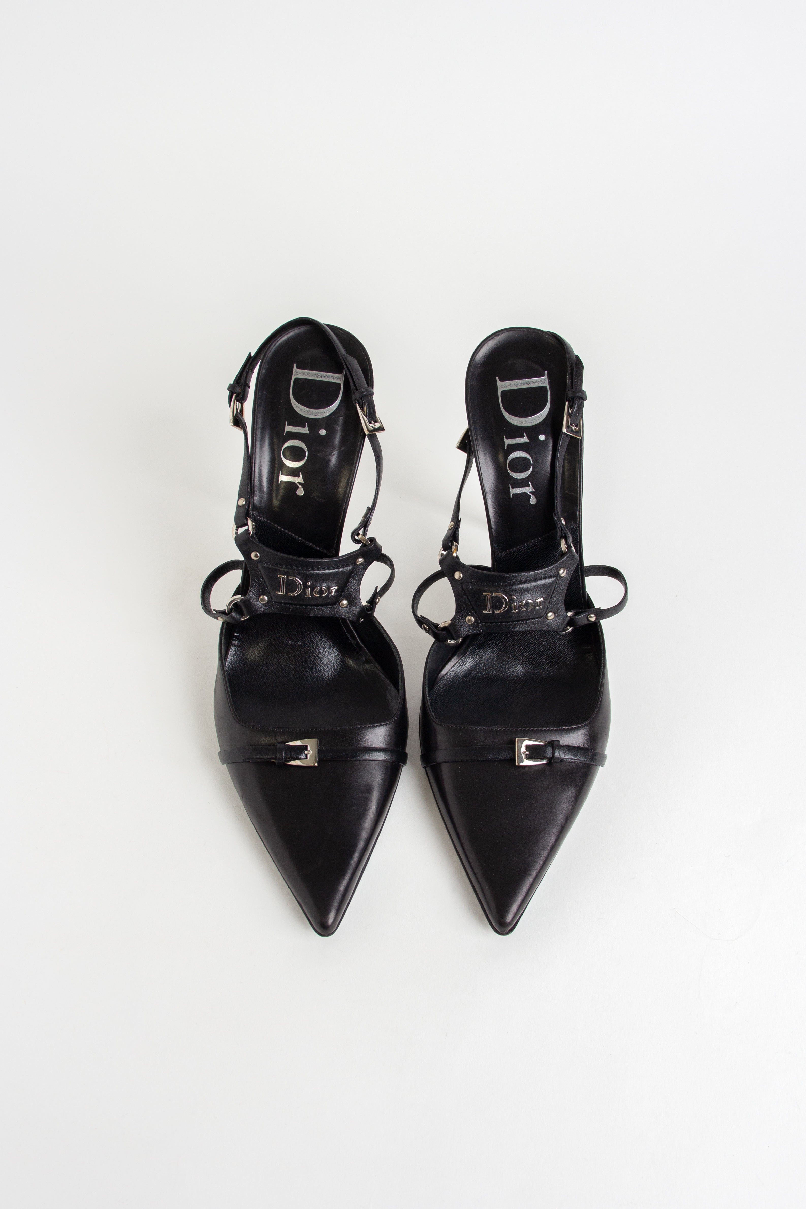 Rare Dior Black Bondage Heels (IT 40)