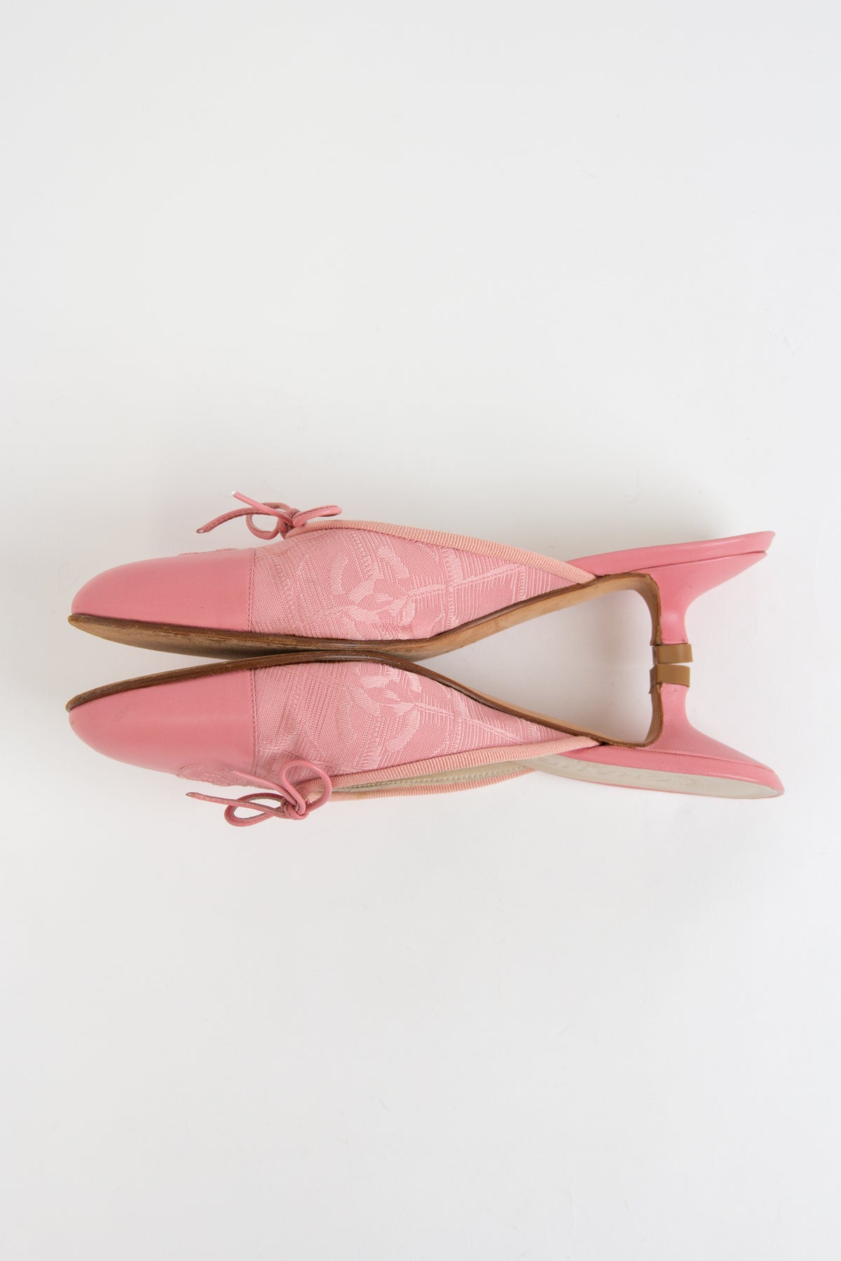 Chanel Pink Travel Line Ballerina Mules (IT 37.5)