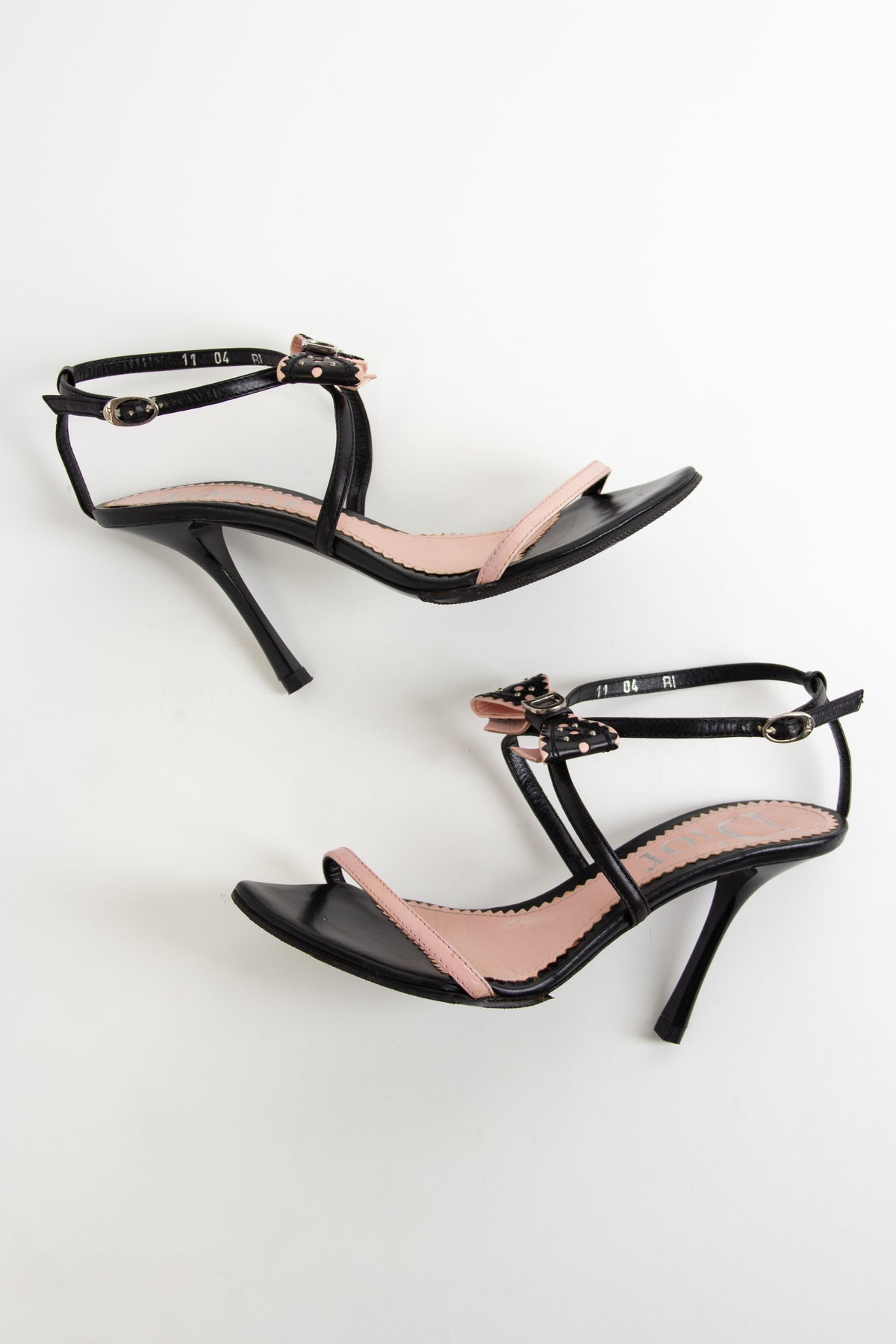 Dior Black + Pink Bow Heels (IT 35.5)
