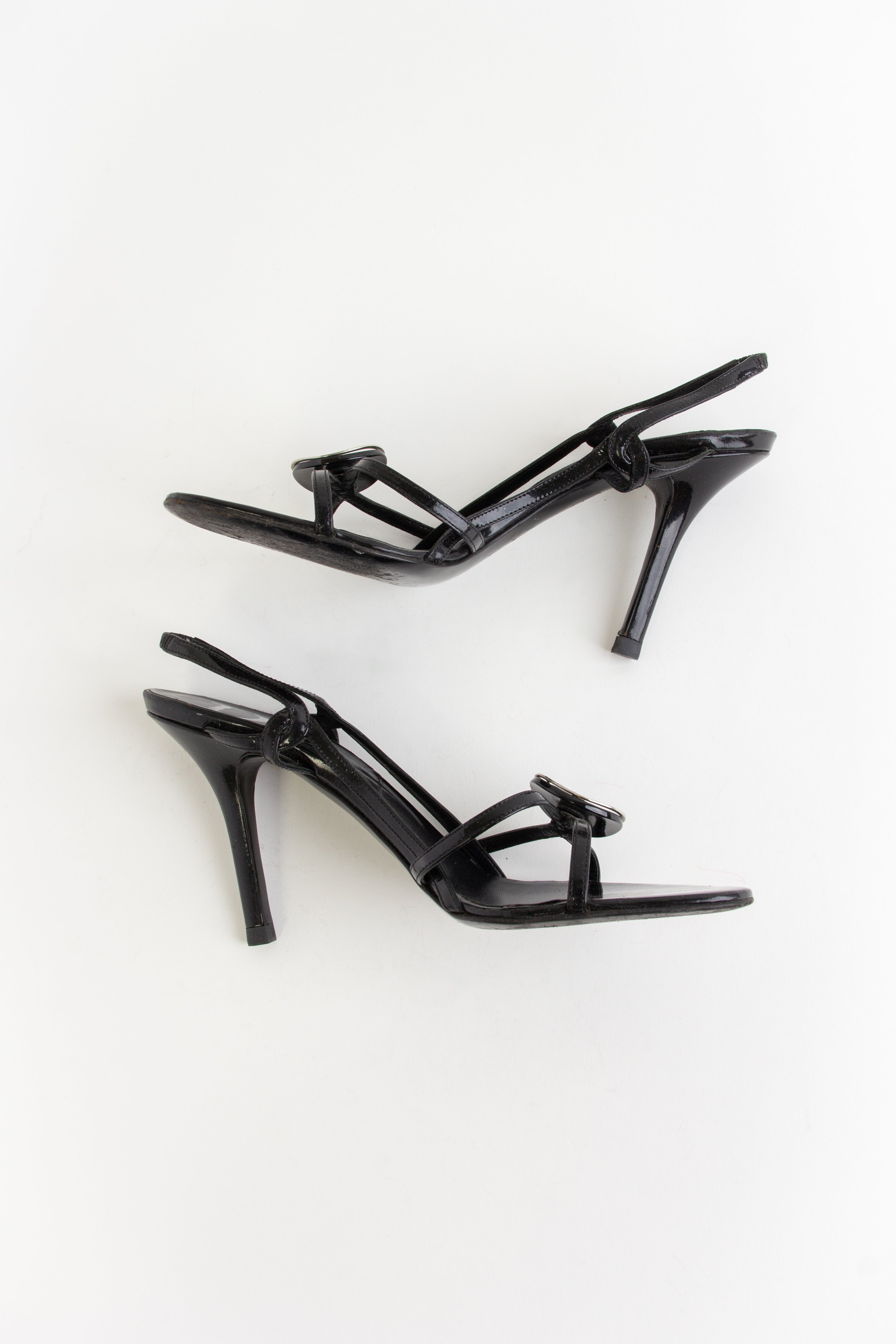 diorl ヒール Christian Dior Vintage Floral Wedge Sandal Heels (US 8.5