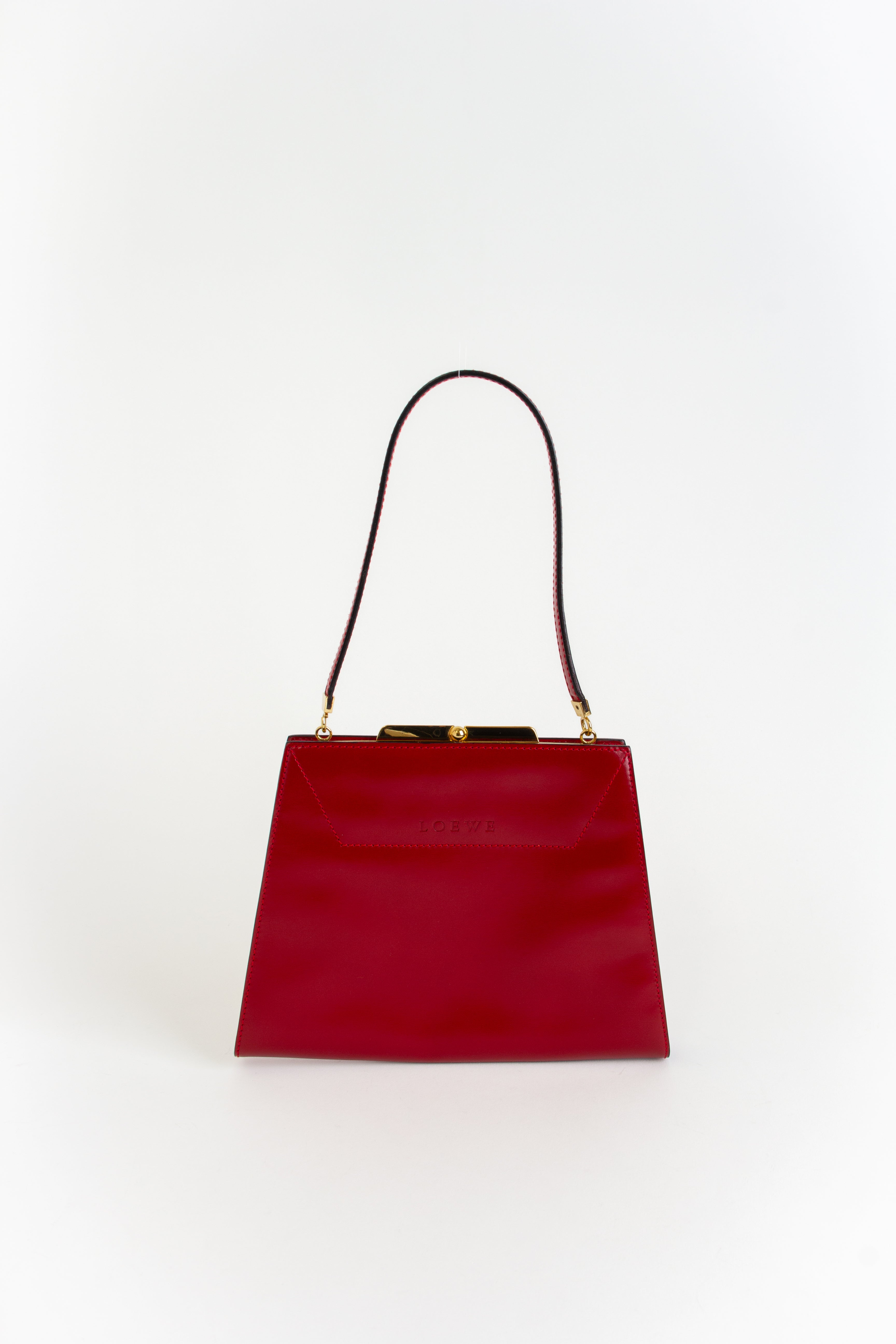 Loewe Vintage Red Kisslock Bag