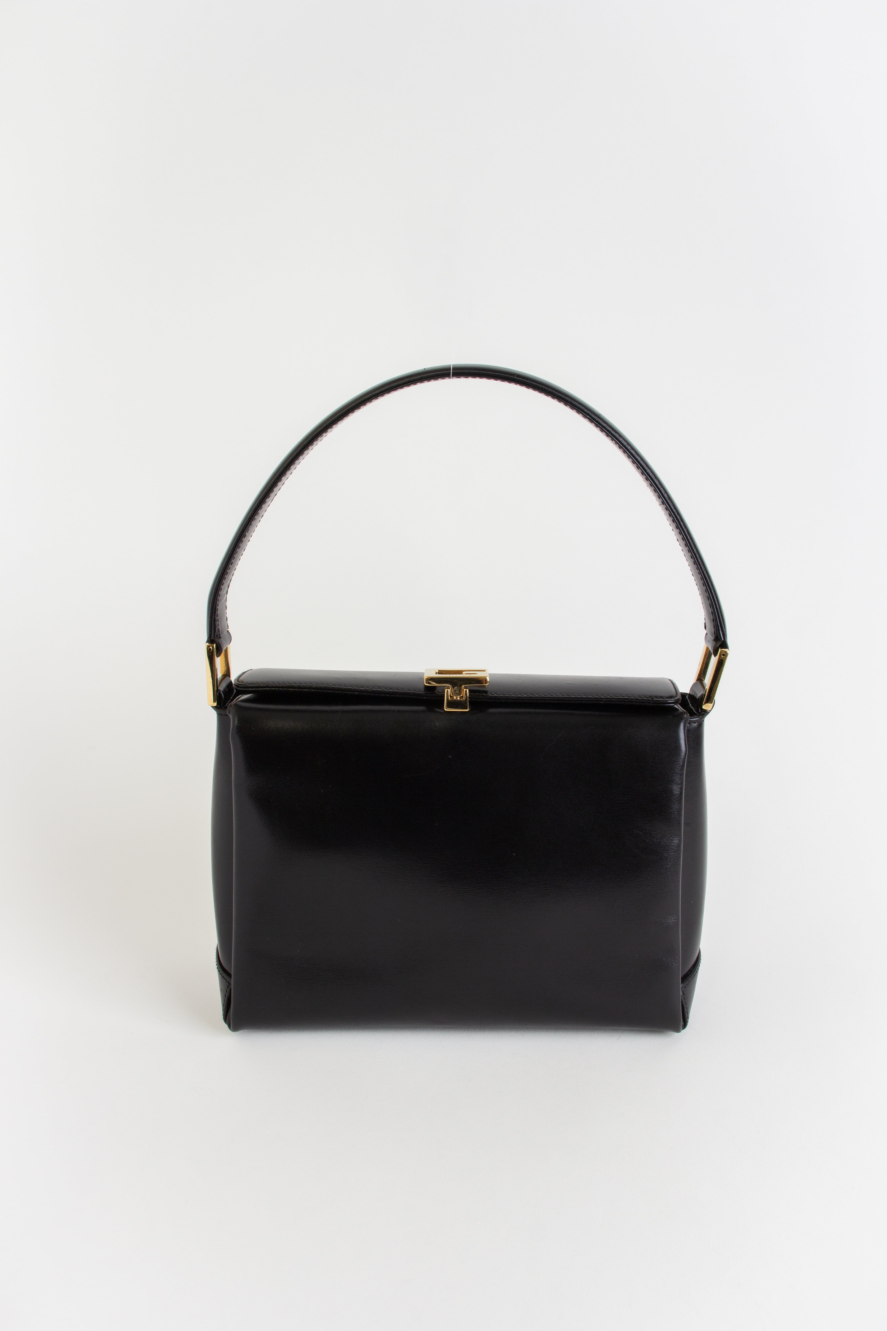 Gucci Vintage Black Top Handle Bag