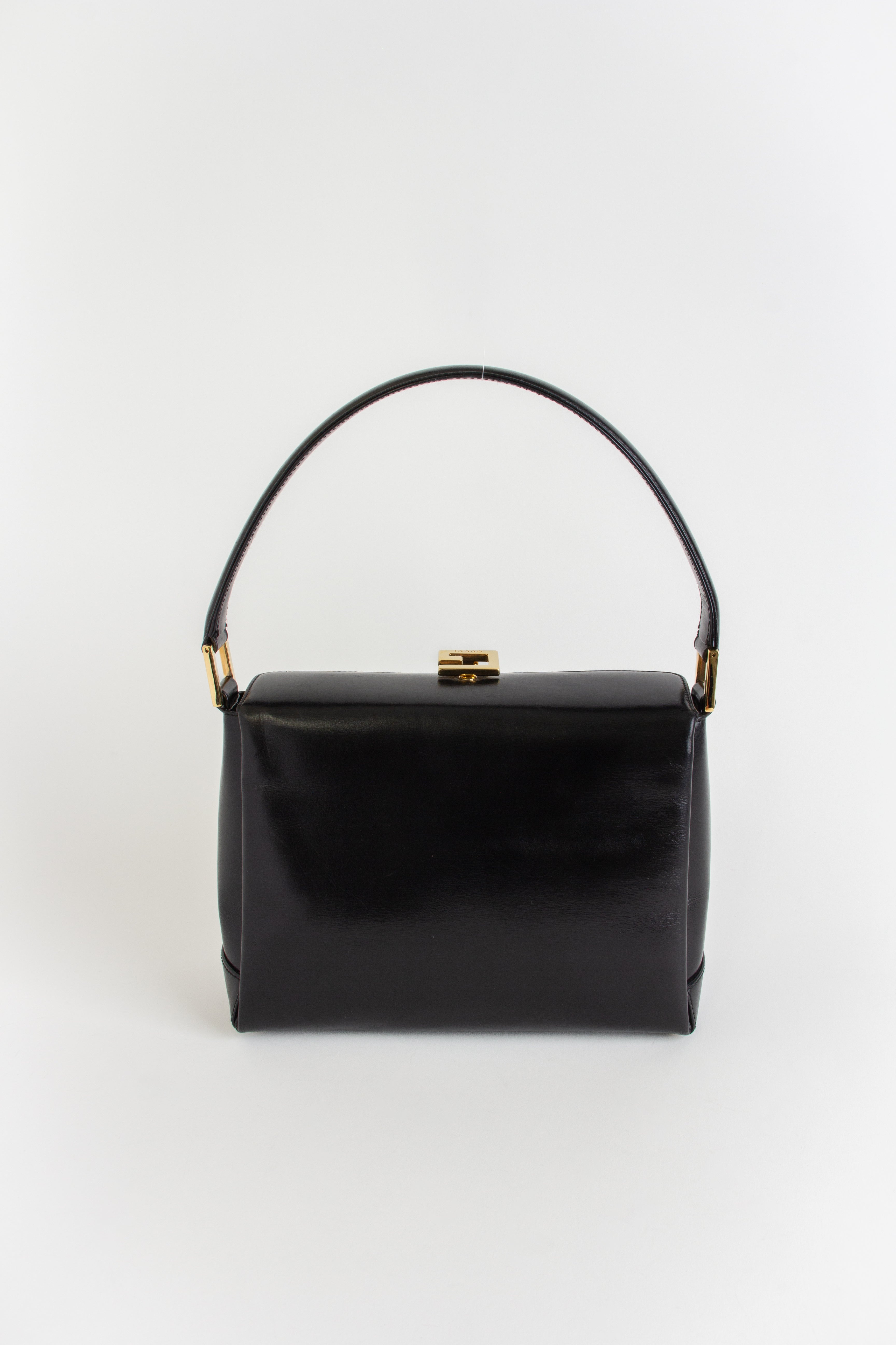 Gucci Vintage Black Top Handle Bag