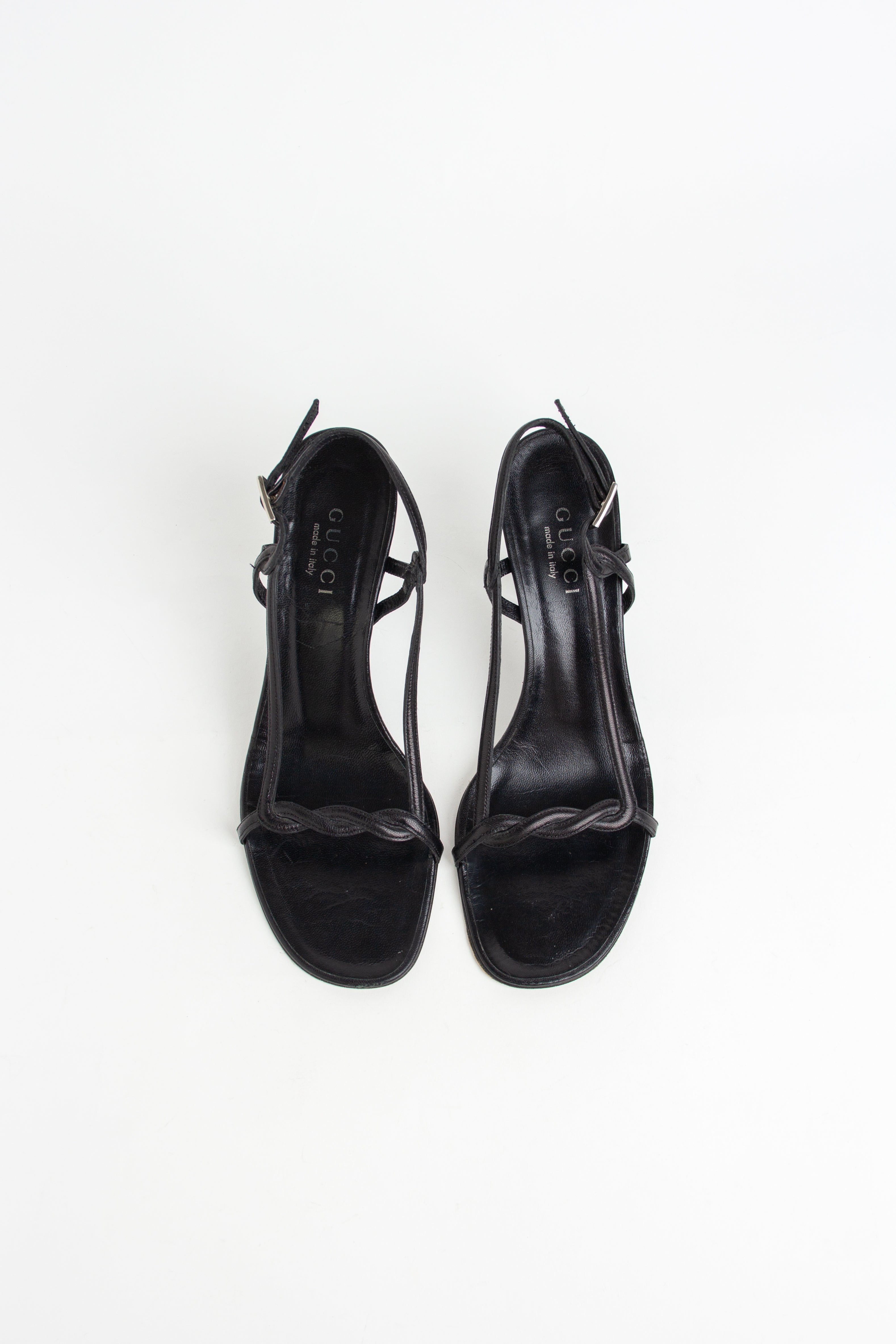 Gucci by Tom Ford Black Twist Slingback Heels (IT 40)