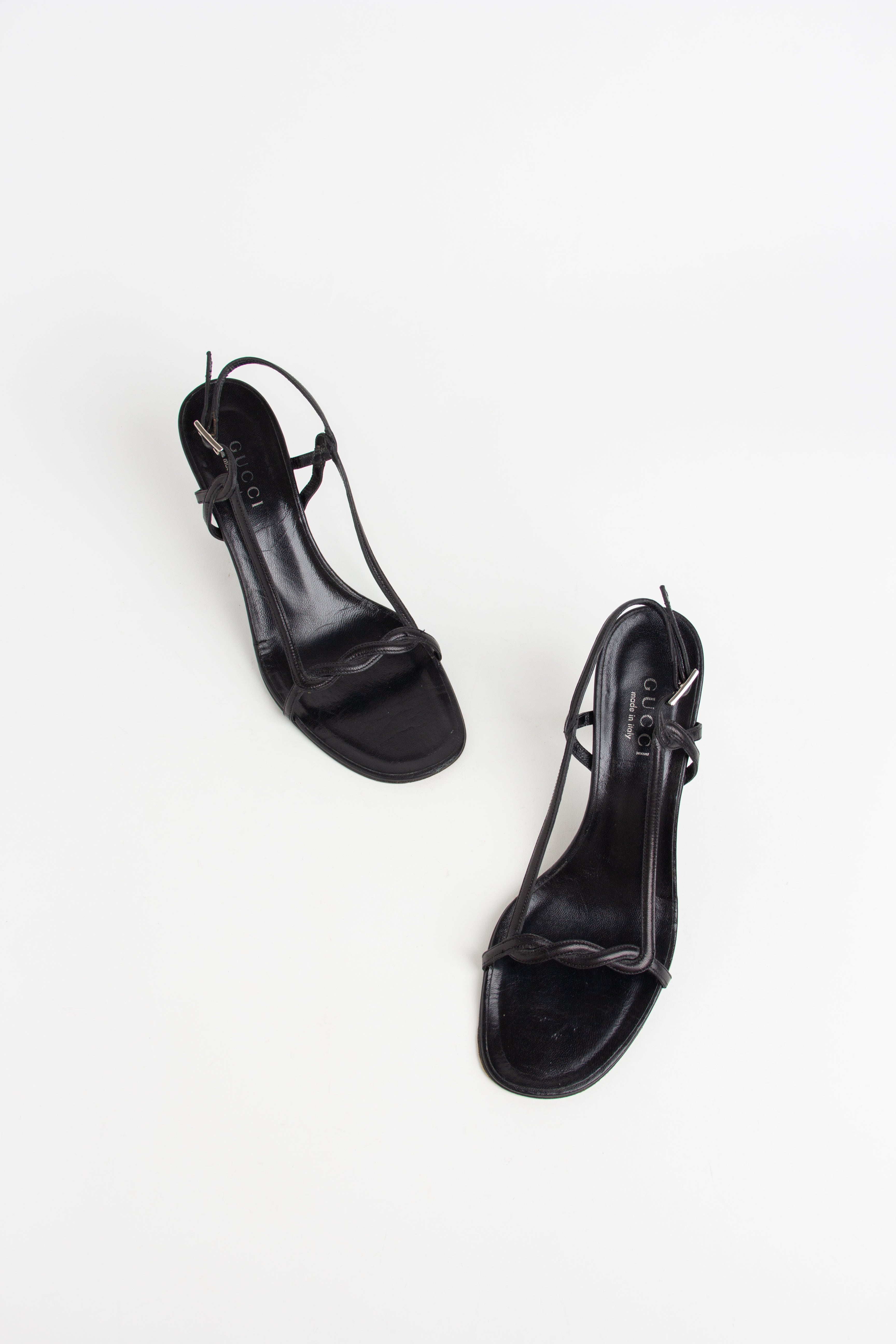 Gucci by Tom Ford Black Twist Slingback Heels (IT 40)