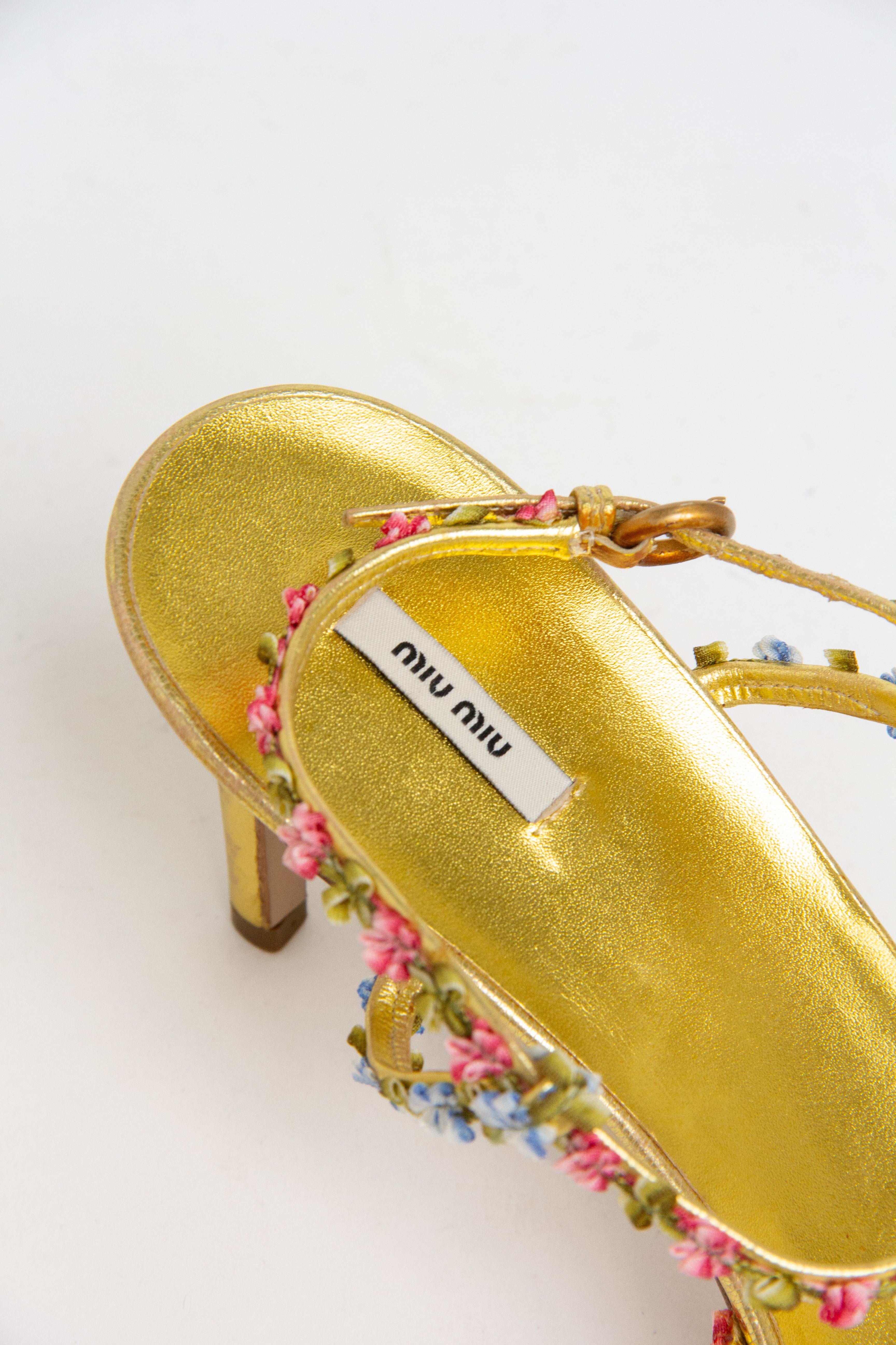 miu miu フラワーサンダル Yahoo!オークション -「フラワーサンダル」(ミュウミュウ) (み
